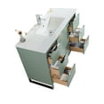 thumbnail image 3 of Fine Fixtures Opulence Collection 48 in. W x 20 in. D x 33 in. H Bathroom Vanity in Mint Green with White Ceramic Sink - Chrome hardware, 3 of 7
