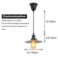 thumbnail image 5 of Kiven Farmhouse Pendant Light with E26 Screw-in Adapter, Exposed Ceiling Light to Pendant, Converts Bulb Socket to Pendant Light, Adjustable Height Renter-friendly Pendant Lighting TB2773SN, 5 of 7