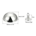 thumbnail image 2 of Unique Bargains Rivets à Visser 20x9mm Tête Ronde Creuse Clous en Cuir Ton Argent 8 Pack, 2 of 5