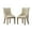 Tan#2, variant on Wooden Dining Chairs, Breda Antique Gray Finish Upholstered Nailhead Dining Chair, Set of 2, Tan Dining Chairs,Polyester Blend Upholstered Dining Chairs
