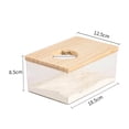 thumbnail image 2 of Hamster Bathroom Shower Bathtub Sand Basin for Sand Box Bathtub Rat Rabbit Small Animals Rectangle M, 2 of 9