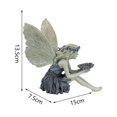 thumbnail image 2 of 1 piece（13.5cm）Angel Statues for Garden Fairy Statue with Wings,Elven Figurines Garden Statues Outdoor Decor Statue for Patio,Lawn ,Yard Art Decoration,Housewarming Garden, 2 of 4