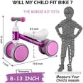 thumbnail image 1 of Bobike Baby Balance Bike Juguetes para niños de 1 año Niñas 10-24 meses Juguete para niños Bobike Bobike, 1 of 2