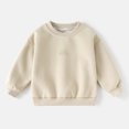 thumbnail image 7 of Edvintorg Boys Sweatshirt Solid Color Crew Neck Long Sleeve Loose Casual Pullover Top Boys Clothes Size 3-12, 7 of 7