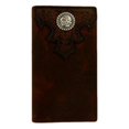 thumbnail image 1 of Ariat A3530802 Huile Faire Défiler Dessus Rodéo Western Wallet&44; Brun - Taille Unique, 1 of 1
