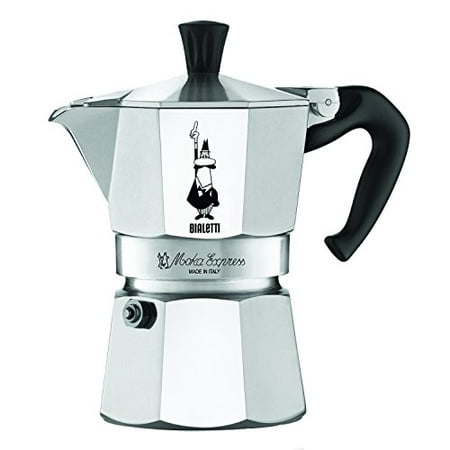 The Original Bialetti Moka Express Made in Italy 3-Cup Stovetop Espresso Maker with Patented