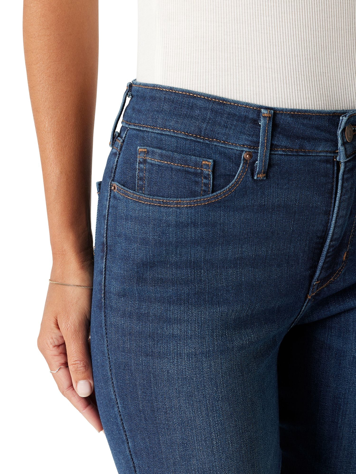 Levi Strauss Signature Women's Mid Rise Skinny Jeans, Tummy-Smoothing Pannel, Sizes 2-20