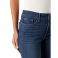 thumbnail image 5 of Levi Strauss Signature Women's Mid Rise Skinny Jeans, Tummy-Smoothing Pannel, Sizes 2-20, 5 of 7
