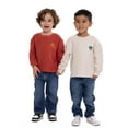 thumbnail image 4 of Wonder Nation Toddler Boys Embroidered Textured Thermal Top with Long Sleeves, Sizes 12M-5T, 4 of 7