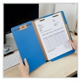thumbnail image 5 of Deluxe Six-Section Colored Pressboard End Tab Classification Folders, 2 Dividers, Letter Size, Cobalt Blue Cover, 10/Box, 5 of 7