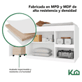 thumbnail image 4 of Cama Individual Escritorio Cajones Litera Base KingsHouse blanco Individual, 4 of 7