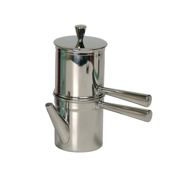Ilsa Stainless Steel Neapolitan Coffee Maker with Spout, 6 Cup