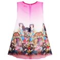 thumbnail image 2 of Girls Dress Tank Modern People Figure Print Pink 14, 2 of 4