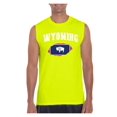 thumbnail image 1 of Mens Wyoming Flag Ultra Cotton Sleeveless T-Shirt, 1 of 5