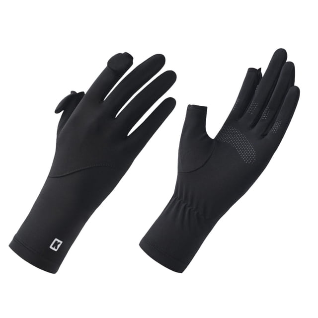 Guantes de protección solar Cola para mujer conducción golf deportes al aire libre playa Negro