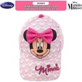 thumbnail image 6 of Disney Girls' Minnie Mouse Baseball Cap – 3D Bow Curved Brim Strap Back Hat (4-7), 6 of 7