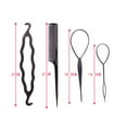 AaSFJEG Summer New 4Pcs/set Hair Styling Clip Stick Bun Maker Braid