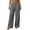 Gray(New&Hot), variant on No Boundarie Dress Pants for Women Oversized High Waisted Pull On Pleated Flowy Baggy Classic Office Work Pants,Black,Size L