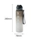 thumbnail image 1 of Botella de agua para deportes al aire libre de 1000 ml con botella a prueba de fugas de paja (blanco y negro) Hugtrwg Para Estrenar, 1 of 8
