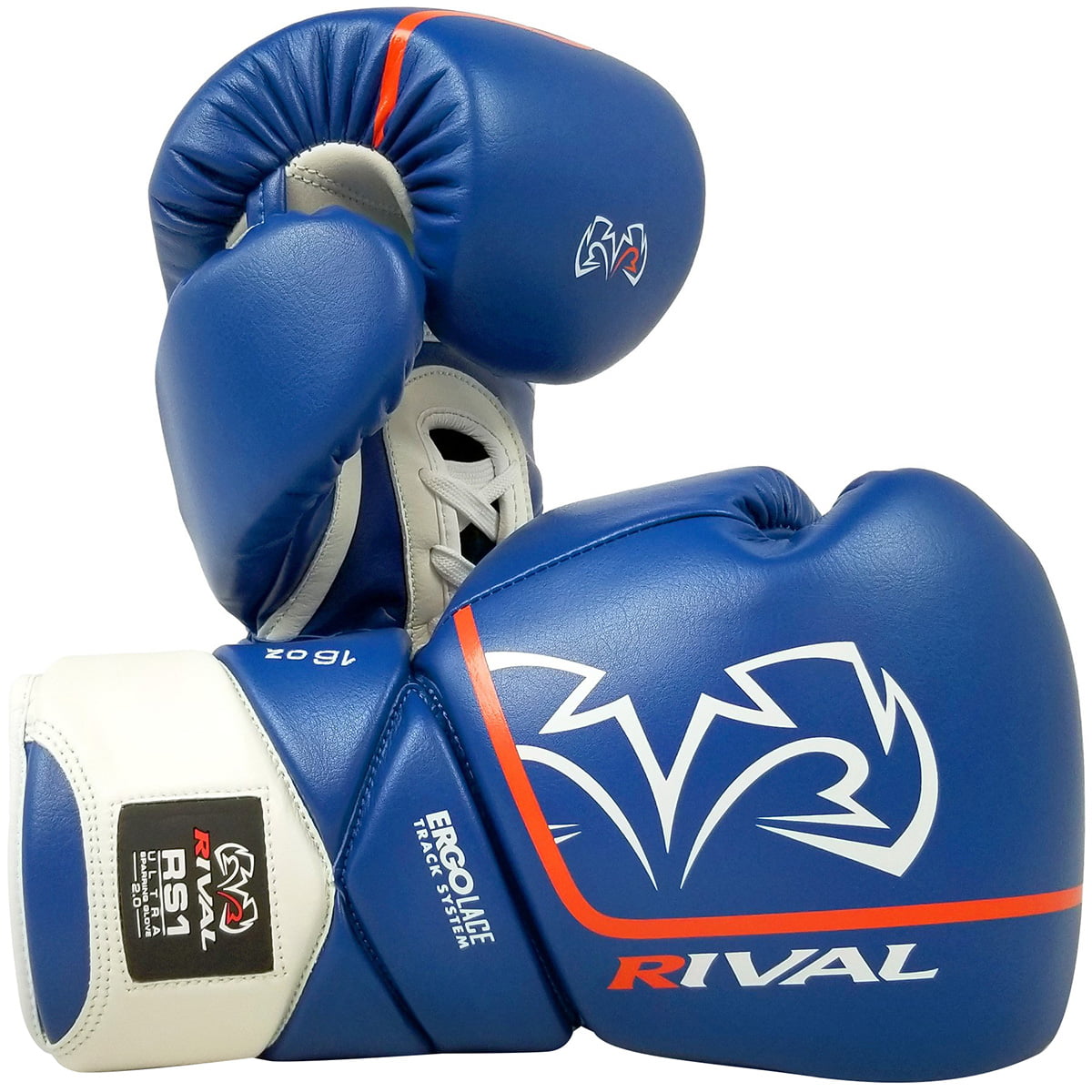 Blue/Silver Rival Boxing RS100 Pro Sparring Boxing Gloves 