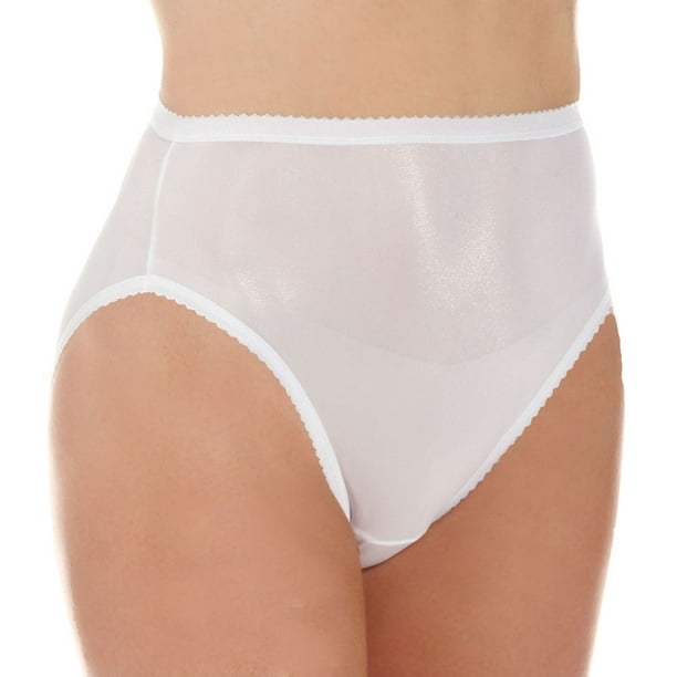 Women's Shadowline 17842P Plus Size Nylon Hi-Leg Brief Panty (Nude 9) 
