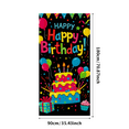 thumbnail image 2 of Colorful Birthday Themed Background Happy Birthday Banner with Cake Balloons and Stars Party Supplies Photography Props Birthday Decoration Decor Backdrop for Party Celebrations, 2 of 7