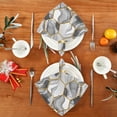 thumbnail image 4 of Dinner Napkins Cloth Washable Marble Gold Hexagon Table Napkins Polyester 20 * 20 inch Set of 4 Home Party Holiday Reusable, 4 of 7