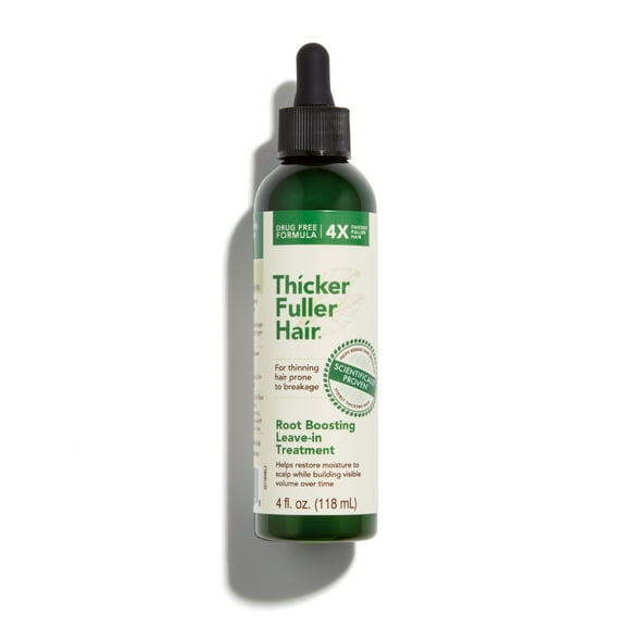 Thicker Fuller Hair Scalp and Root Treatment with Mongongo Oil and Green Coffee, 4 oz