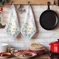 thumbnail image 6 of Blue Daisy Floral Kitchen Towels Set of 4, Spring Country Flower Butterflies Plaid Absorbent Dish Towels for Kitchen, Microfiber Hand Towel, Quick Drying Tea Towel for Cleaning Decorative Dishcloths, 6 of 7