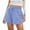 Blue, variant on Sngxgn Women's Shorts Shorts with Deep Pockets Long Shorts for Women Lounge Walking (Khaki,S)