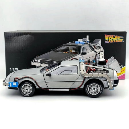 HW 1/18 Elite Back To The Future Time Machine Ultimate Edition Delorean BCJ97