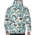 thumbnail image 3 of Bingfone Flowers In Vintage Men's Drawstring Hoodie Long Sleeve Pocket Sweatshirts-Medium, 3 of 6