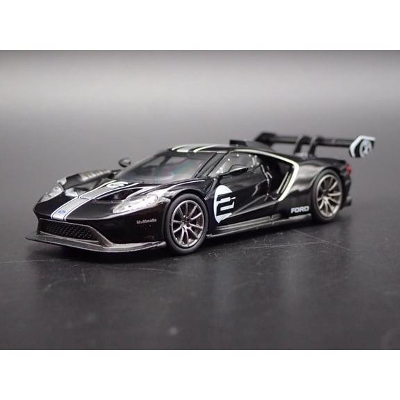 Open Box 2017-2022 FORD GT MK II #006 SUPERCAR BLACK 1:64 SCALE DIORAMA DIECAST MODEL CAR