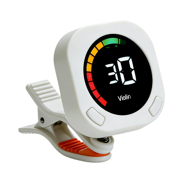 Syntoniseur Numérique à Pince avec Tête Rotative et Écran LCD Haute Définition pour Accordage Précis des Instruments