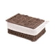 thumbnail image 1 of Cesta de almacenamiento de escritorio rectangular multifuncional tejida a mano organizadora para baño Café M con Tapa, 1 of 9