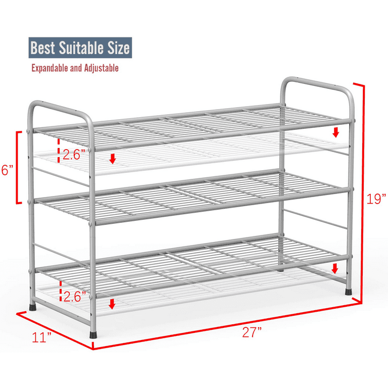  Simple Houseware 4-Tier Shoe Rack Storage Organizer, Bronze :  Home & Kitchen