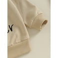 thumbnail image 6 of Liacowi Kids Boy 2Pcs Fall Outfits 6M 12M 18M 24M 3T 4T Toddler Boy Long Sleeve Sweatshirt + Solid Color Pants Set Baby Boys Casual Autumn Clothes, 6 of 9