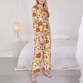 thumbnail image 3 of Sigee Pumpkin Fall Pears for Women’s Pajama Sets Long-Sleeved Pjs Sets for Women 2 piece Sleepwear-X-Large, 3 of 7