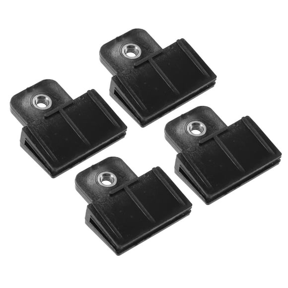 Unique Bargains 4 Pcs Window Door Glass Channel Retainer Clip, 1.73'x1.57'x0.51' Glass Regulator Holder Sash Clip Universal for Car Truck Van Durable Plastic Black