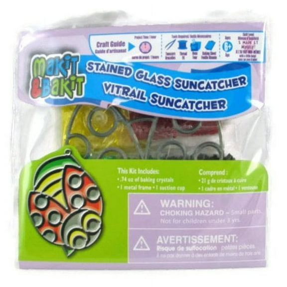 Colorbok Makit and Bakit Stained Glass Suncatcher, Ladybug