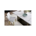 thumbnail image 2 of Dining Table with White Marble Top and Matte Gold Base, 2 of 3