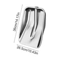 thumbnail image 2 of Stainless Steel Outdoor Snow Shovel - Heavy-Duty Wear-Resistant Farm Tool for Car Mud Grain Mulch Removal, Durable Winter Emergency Shovel, Versatile Indoor Outdoor Gardening Tool, 14*10in, A, 2 of 6