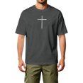 thumbnail image 3 of HAJWOH Mens Cross Christian Minimalist Religious Faith T-Shirt T-Shirt, 3 of 5