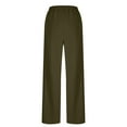thumbnail image 5 of Barrel Sweatpants for Women Casual Baggy Elastic Waisted Pants Wide Leg Gym Trousers with Pockets New Trousers Pants for Women Long Army Green XXL, 5 of 9