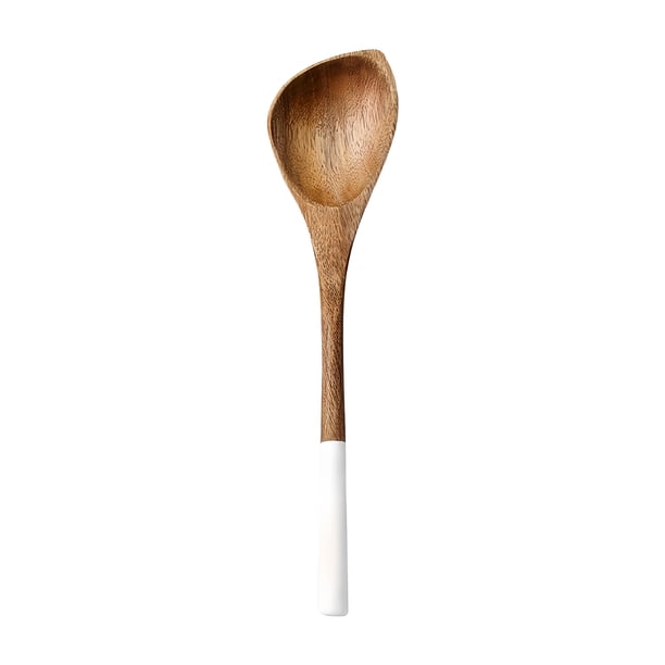 Precio reducido por tiempo limitado!Cucharas de madera para cocinar utensilios de cocina de madera y soporte para utensilios, espátula que incluye cuchara, espátula y cuchara ranurada de mango largo
