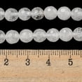 thumbnail image 5 of 5 Strand Natural Quartz Crystal Beads Strands (128 Facets)Faceted Rock Crystal Round Beads 6mm Hole: 0.9mm 60pcs/strand 14.76 inch(37.5cm), 5 of 5