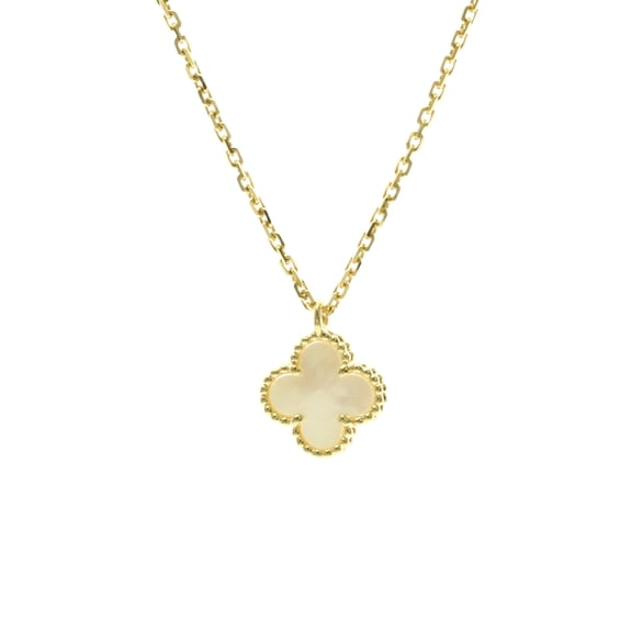 Pre-Owned Van Cleef & Arpels Sweet Alhambra Yellow Gold (18K) Mother Of Pearl Men,Women Fashion...