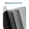 thumbnail image 3 of Step-on Stainless Steel Kitchen Trash Can - 13 Gal / 50 L Large Capacity, Rustproof Metal Garbage Bin with Soft Close Lid, Removable Inner Bucket & Rear Handle, 3 of 7