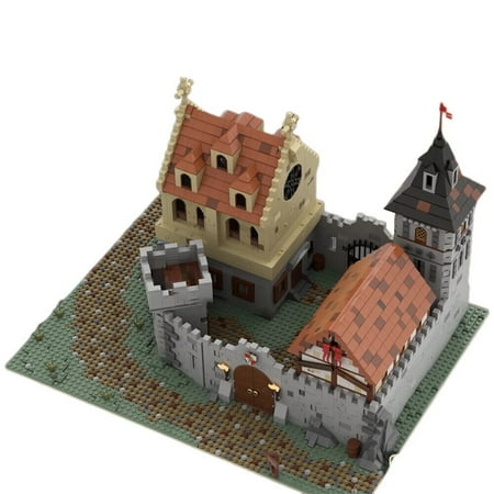 MOC-79165 Medieval Castle 2 Version with Interior Modular Building Blocks Assembly MOC Bricks Gift Collection Toys Set 4747pcs