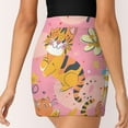 thumbnail image 3 of Tiger Women's High Short Skirt, High Waisted Mini Skirt with One Side Pocket, 3 of 5